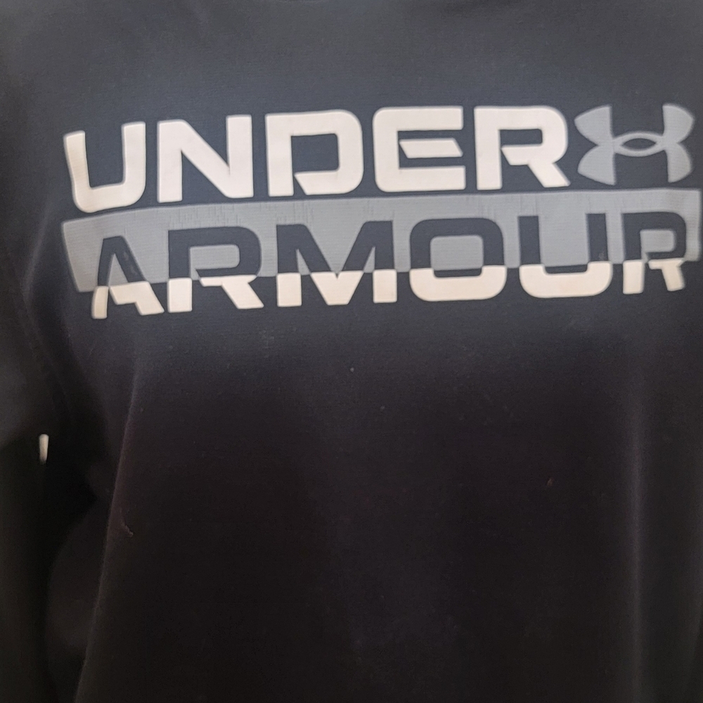 UNDER ARMOUR LOOSE FIT BLACK HOODIE (sz - S) - Picture 4 of 6